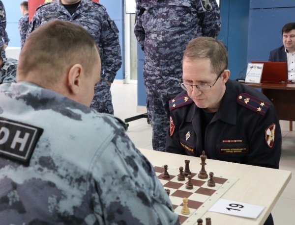 В управлении столичного главка Росгвардии прошел ежегодный турнир по шахматам