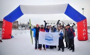 Сотрудники Первой Градской приняли участие в лыжной гонке