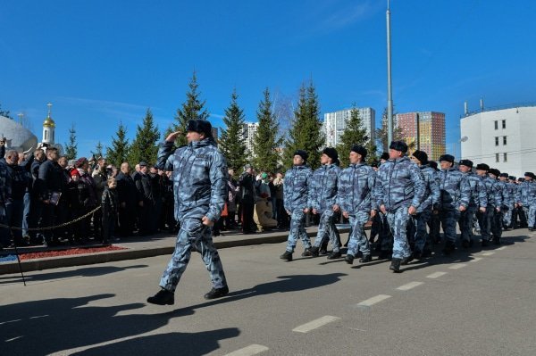 В Москве сотрудники ОМОН «Авангард» открыли Аллею Славы в Аень памяти погибших боевых товарищей
